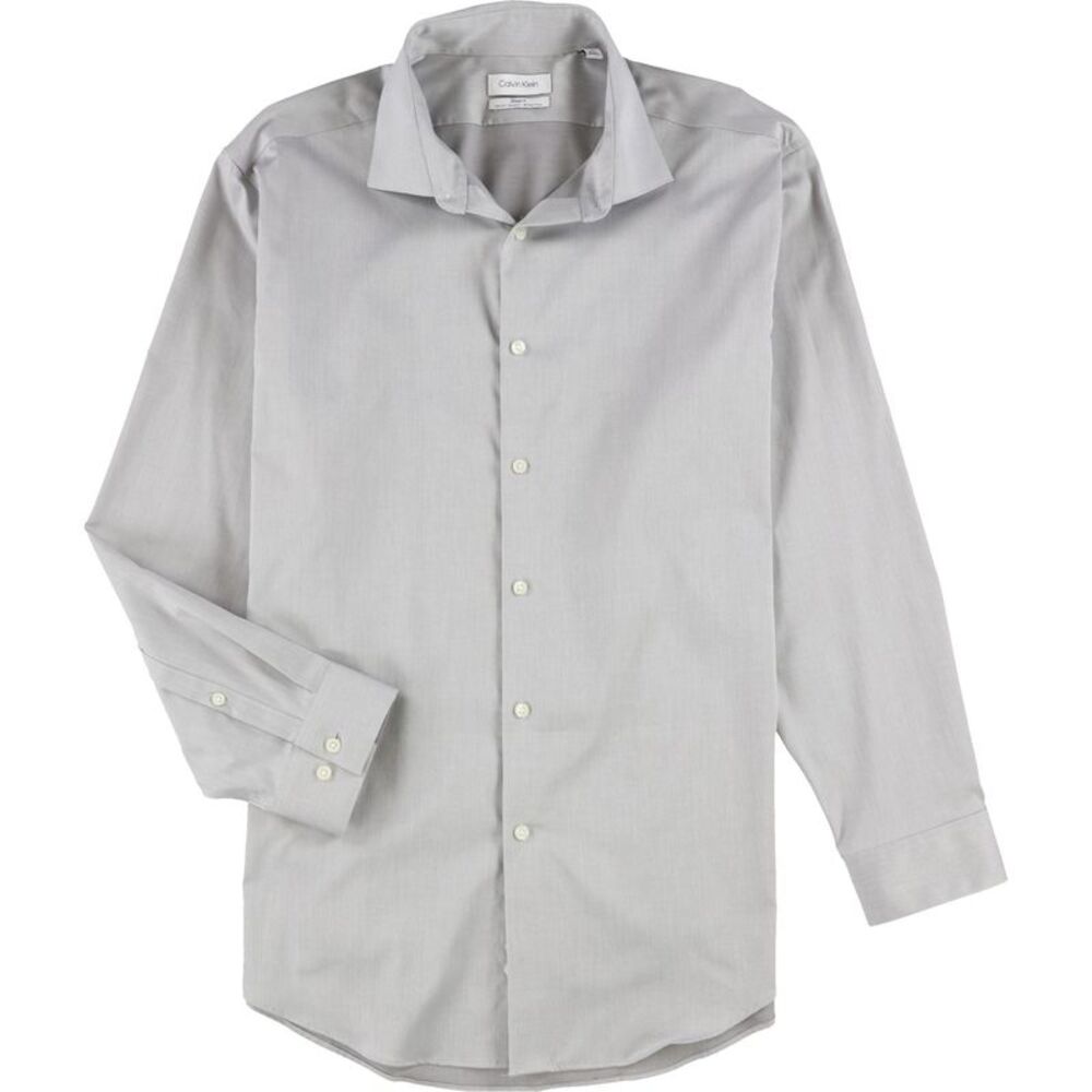 Calvin Klein Mens Steel Plus Button Down Dress Shirt, NWT